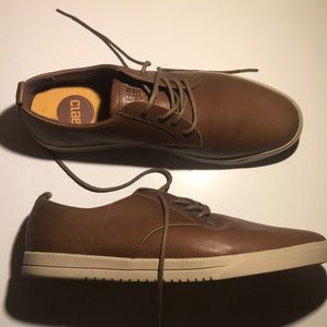 Clae Ellington Brown Leather Shoes (9.5)